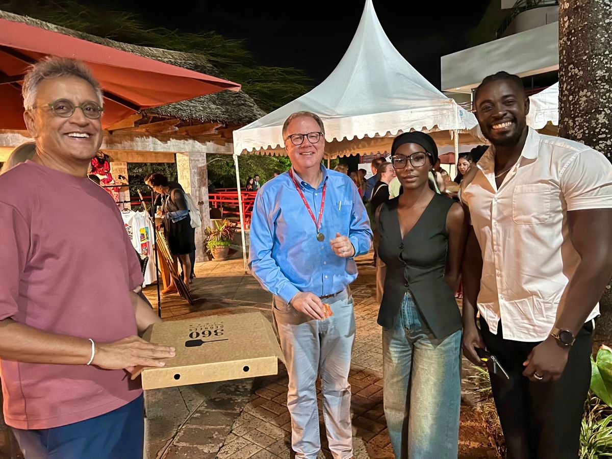 Foundation members with partners at an event